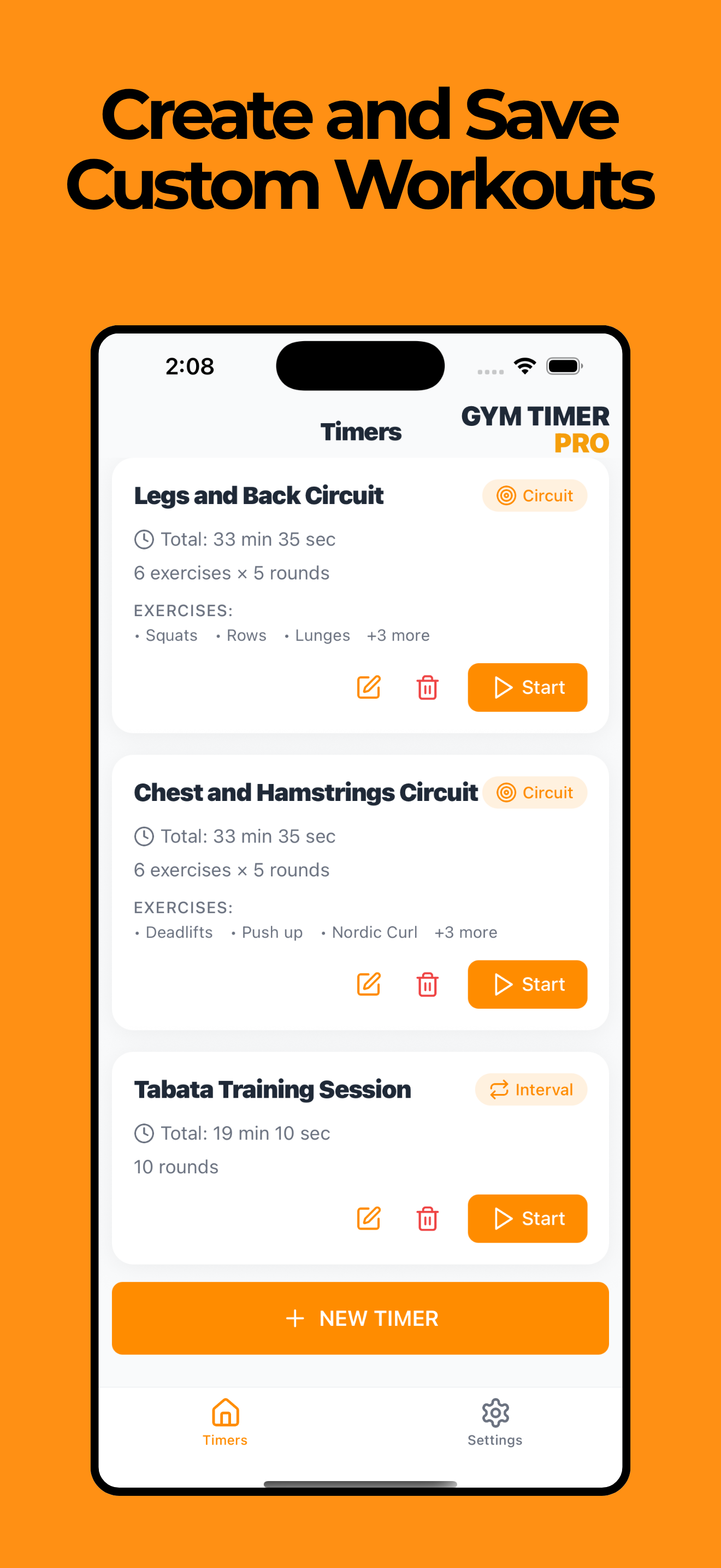 Gym Timer Pro Screenshot 1